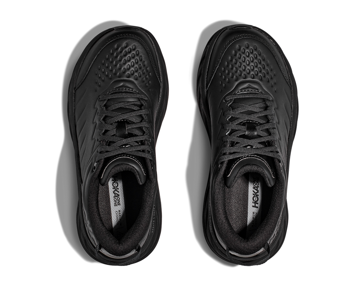 Hoka Bondi SR Slip-Resistant Leather Work & Lifestyle Shoe