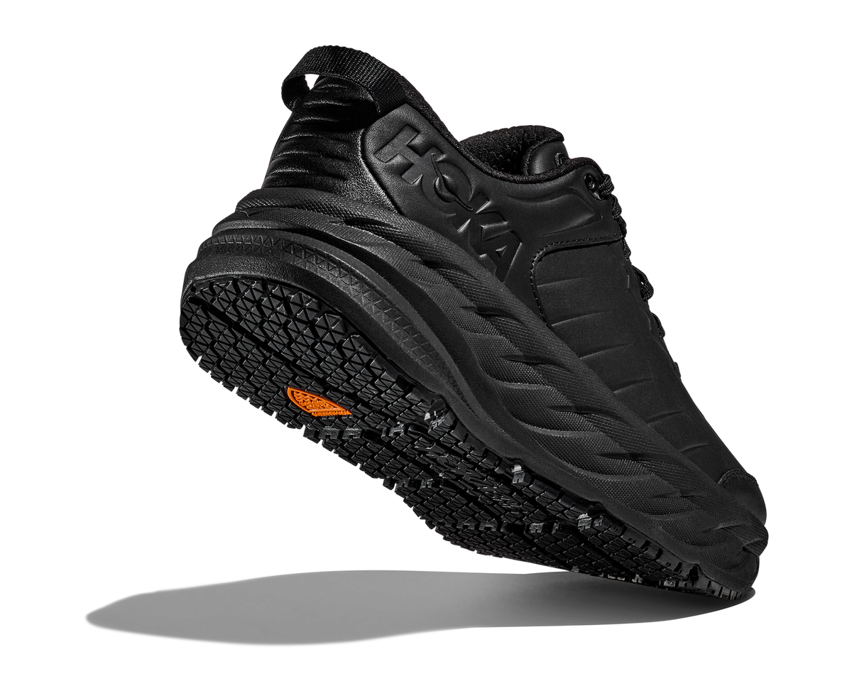 Hoka Bondi SR Slip-Resistant Leather Work & Lifestyle Shoe