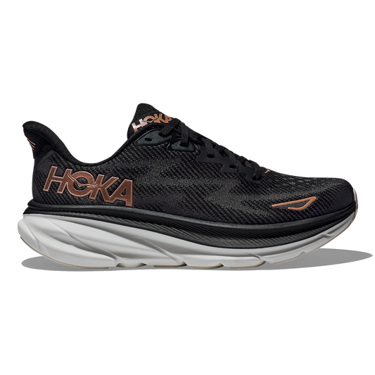 Hoka Clifton 9 - Black - Rose Gold